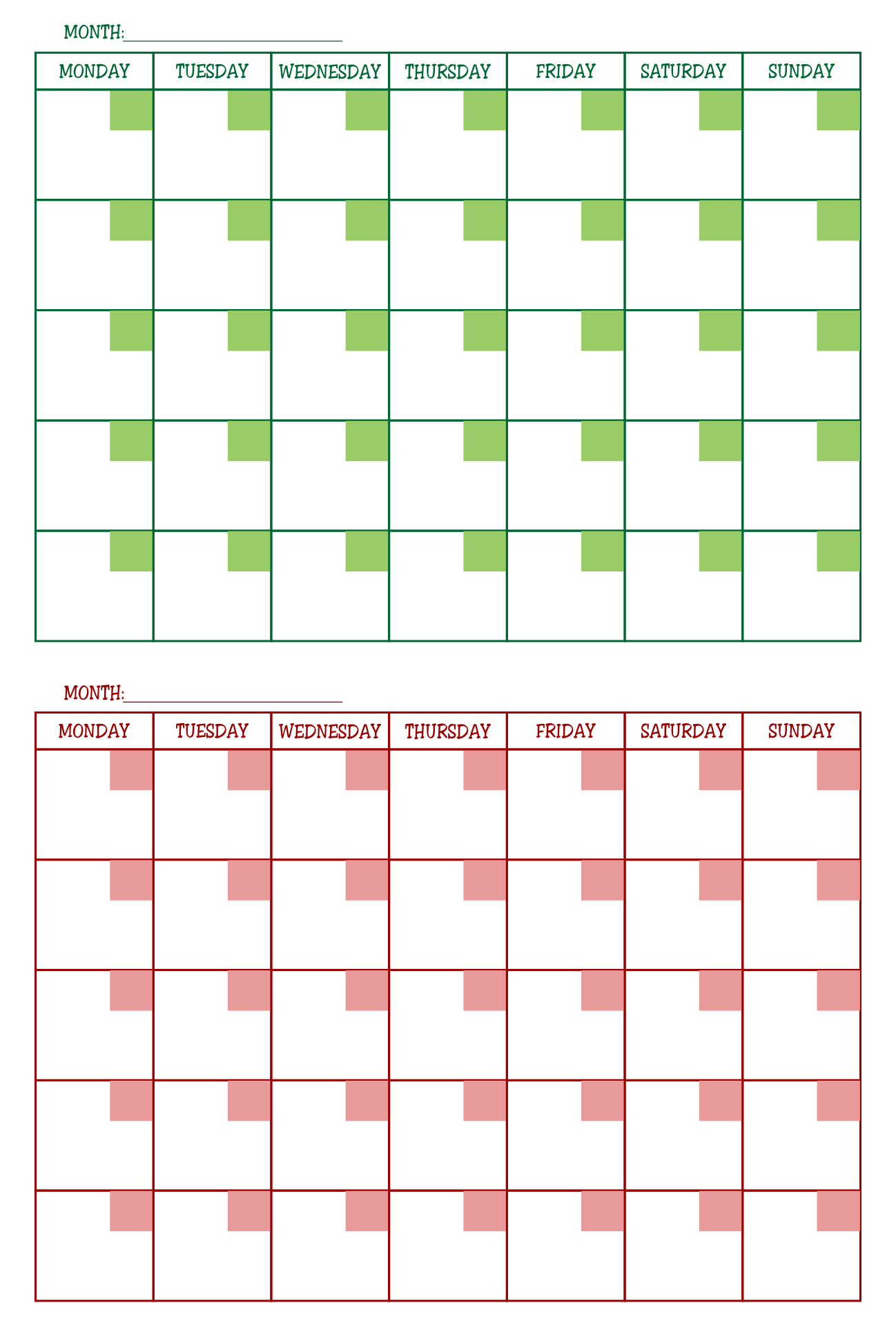 10 Best Two Month Calendar Printable PDF For Free At Printablee - Free Printable 2 Month Per Page Calendar 2024