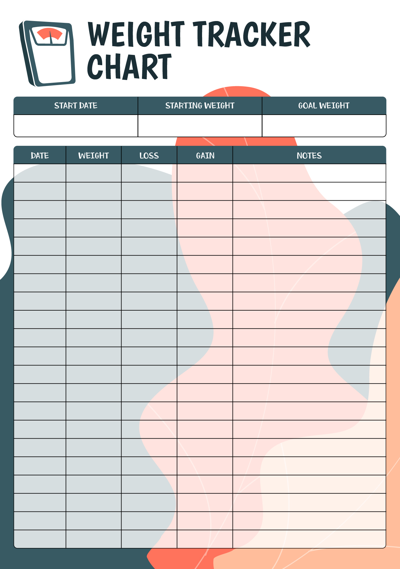 10 Best Weight Loss Tracker Printable PDF For Free At Printablee - Free Printable 2024 Weight Loss Calendar Template