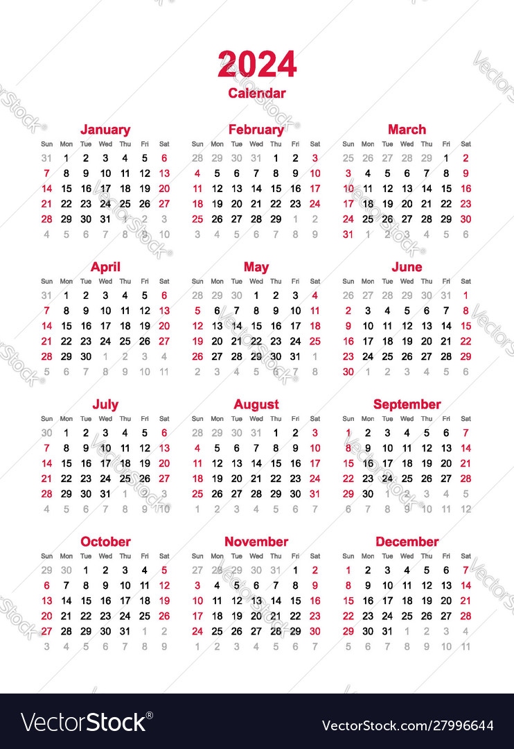 12 Months Calendar 2024 Printable 2024 CALENDAR PRINTABLE | Free Printable 12 Month 2024 Calendar Printable