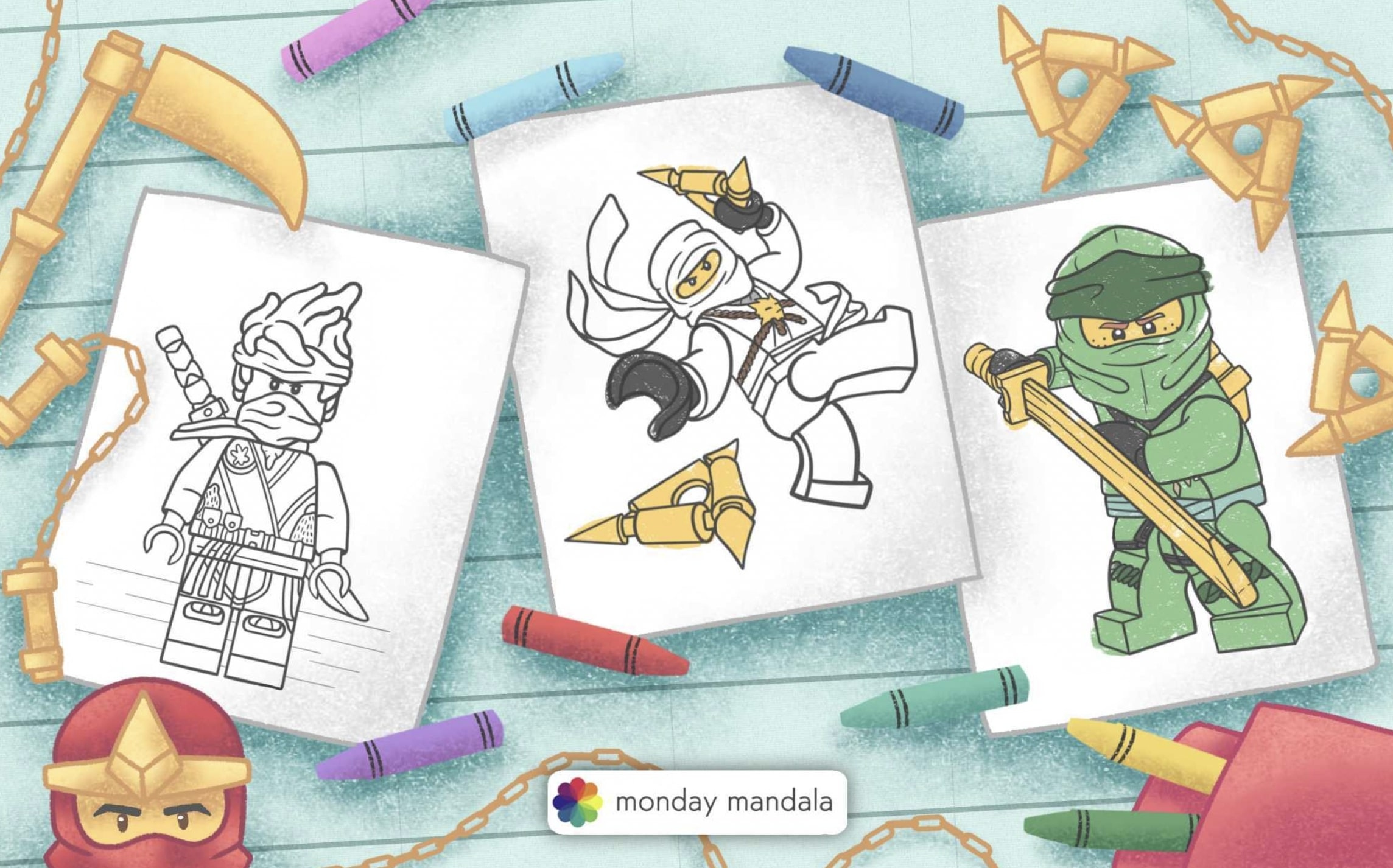 20 Lego Ninjago Coloring Pages (Free Pdf Printables) with Free Printable Calendar 2024 Ninjago