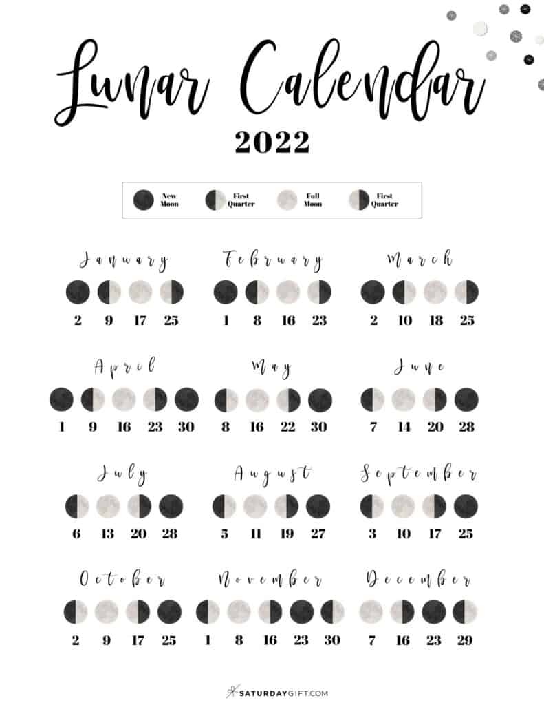 2022 Moon Calendar Printable March Calendar 2022 - Free Printable 2024 Lunar Calendar