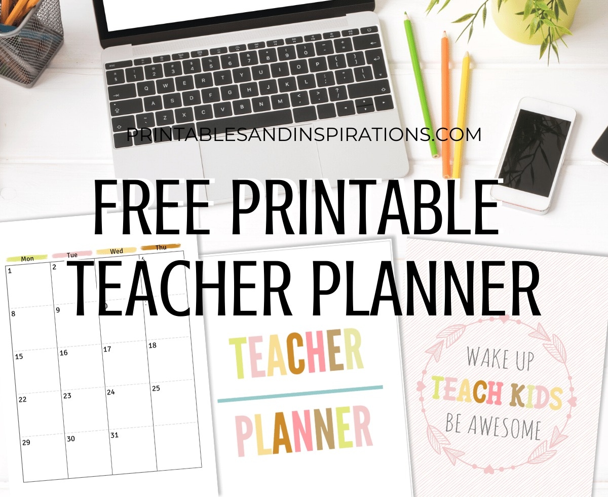 2023 2024 Teacher Planner Free Printable - Printables And Inspirations throughout Free Printable Calendar 2024 For Teachers