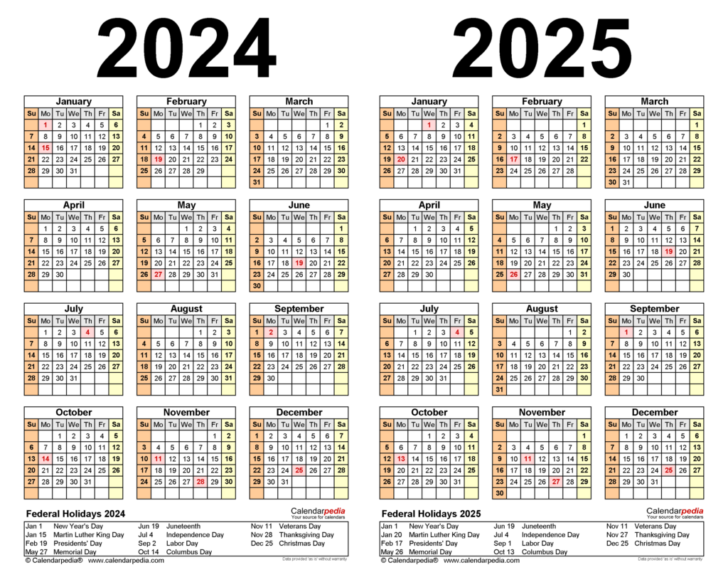 Free Printable 2024-2025 Calenders With Holidays | Printable Calendar