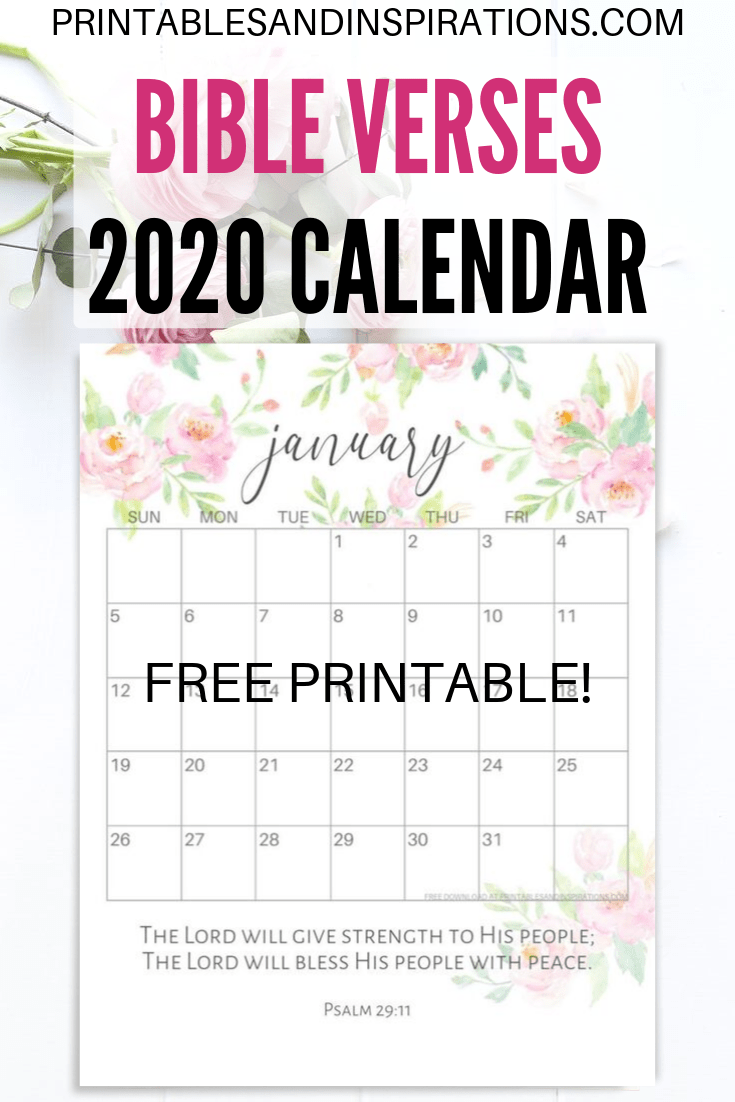 2024 Bible Verse Calendar Free Printable - Printables And throughout Free Printable Calendar 2024 With Verses