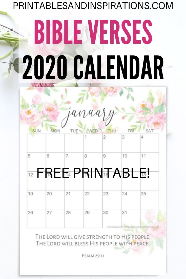 2024 Bible Verse Calendar Free Printable - Printables And with regard to Free Printable Calendar 2024 With Scripture