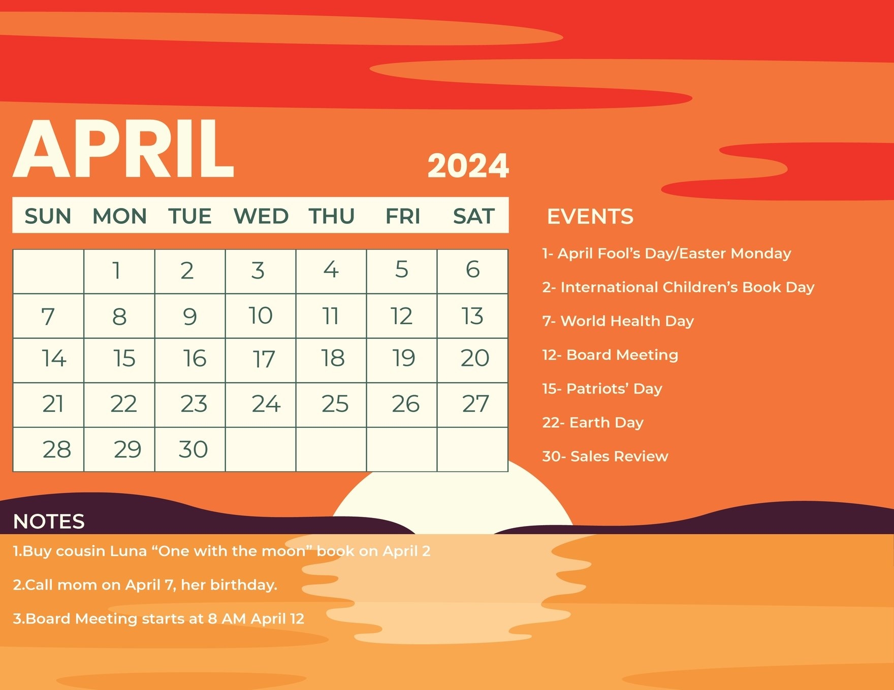 2024 Calendar Easter Mari Stacia - Free Printable 2024 Calendar With Holidays Easter