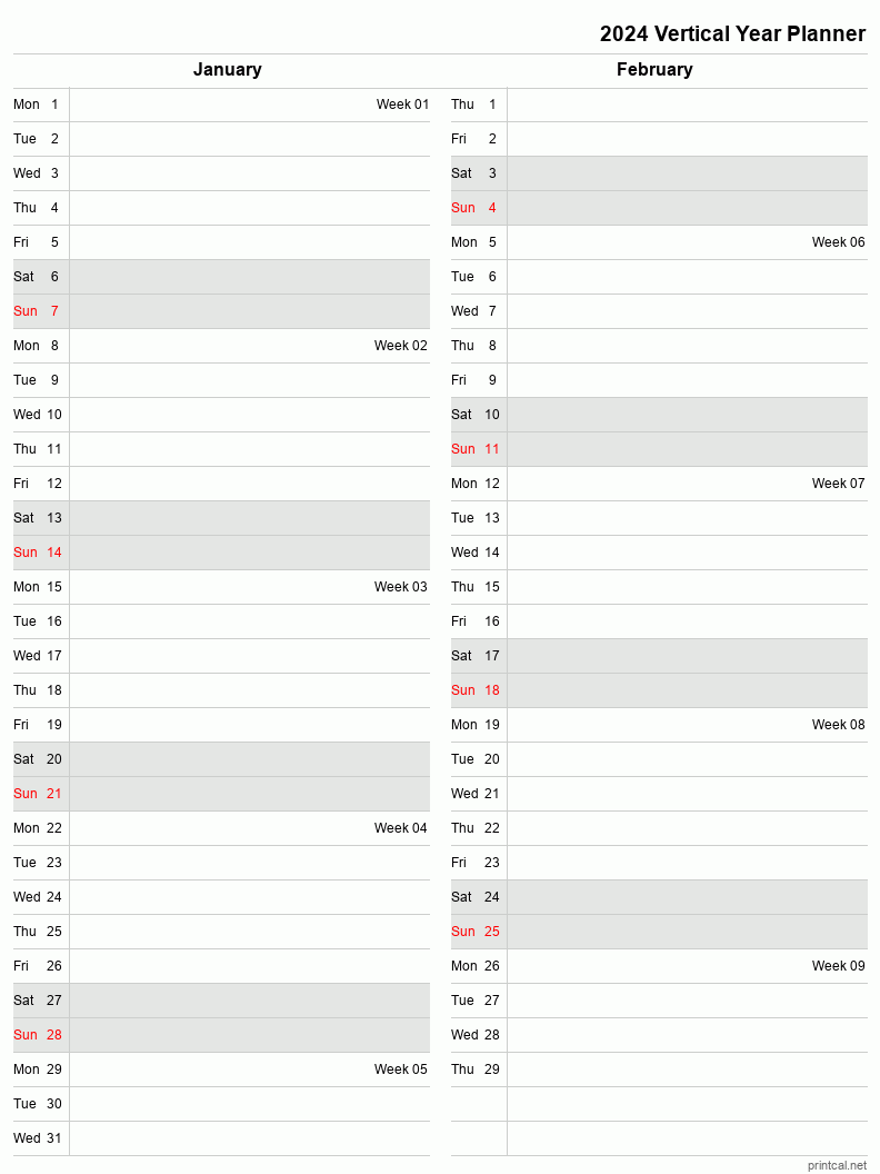 2024 Calendar Free Printable Word Templates Calendarpedia 2024 - Free Printable 2024 Monthly Calendar With Weekly Planner