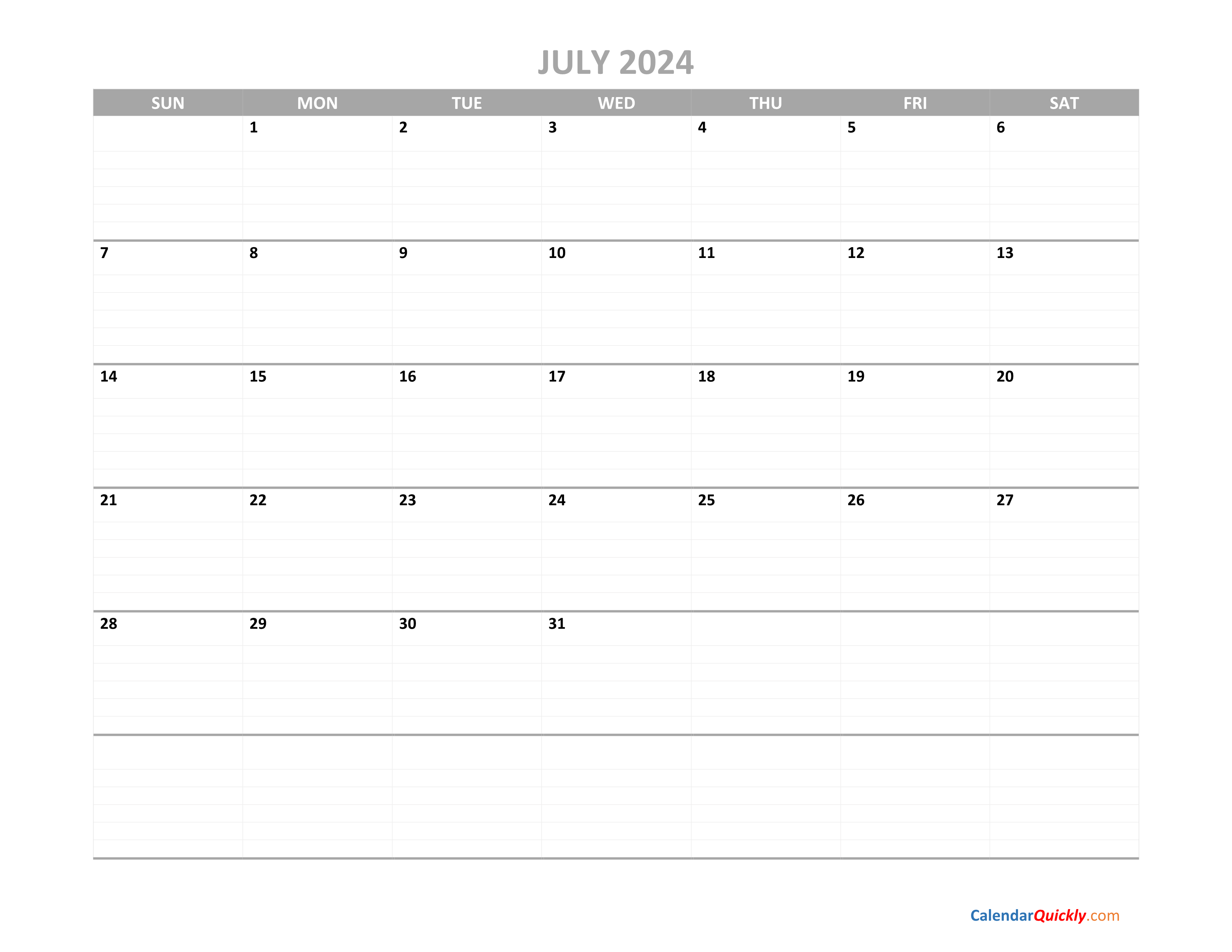 2024 Calendar July Month New Amazing Incredible January 2024 Calendar - Free Printable 2024 Calendar By Month July