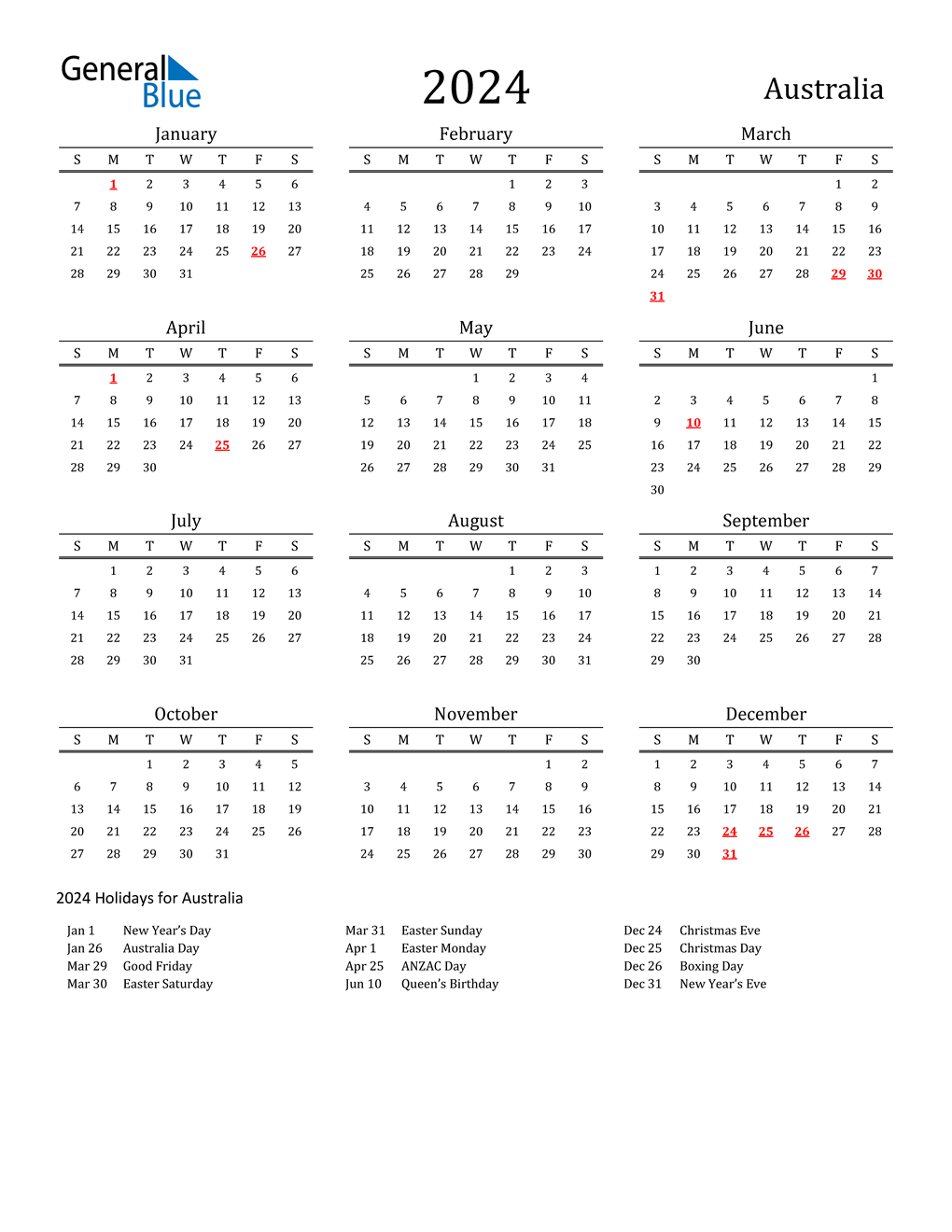 2024 Calendar Pdf Word Excel 2024 Calendar Pdf Word Excel Free - Free Printable 2024 Calendar With Australian Holidays