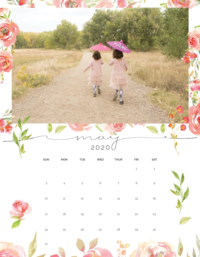 2024 Custom Calendar 2024 Personalized Calendar Using Your Etsy - Free Printable 2024 Personalized Calendar