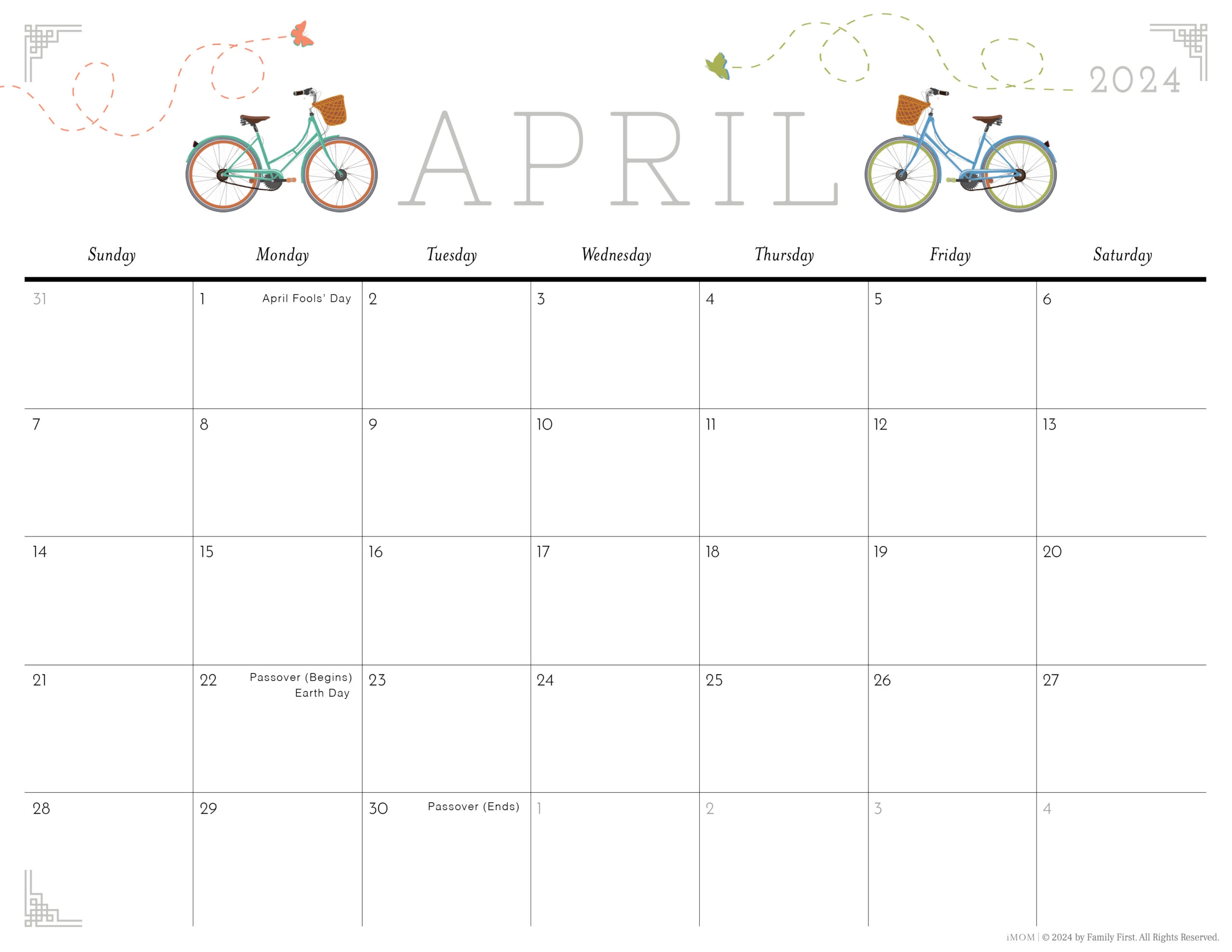2024 Cute Printable Calendars For Moms - Imom regarding Free Printable Calendar 2024 Cute Pdf