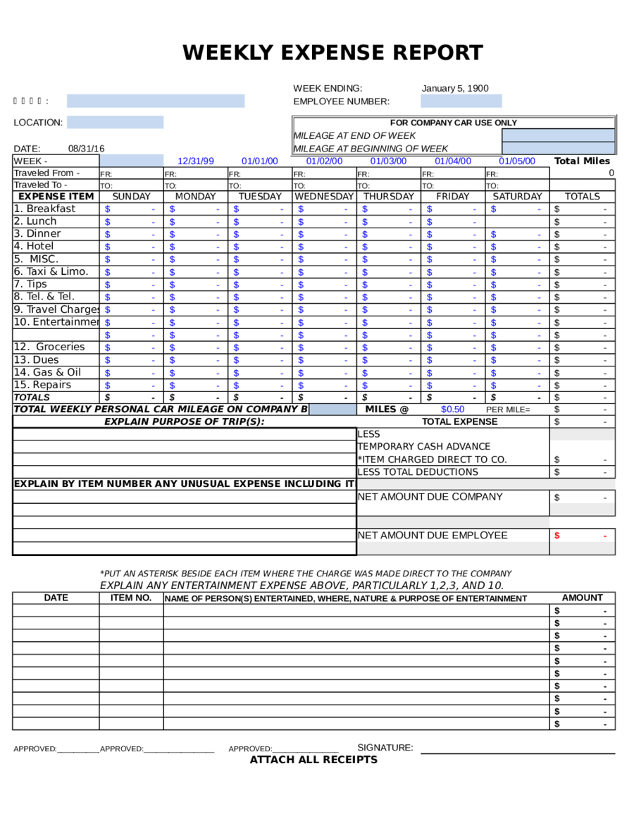 2024 Expense Report Form Fillable Printable PDF Forms Handypdf - Free Printable 2024 Travel Expense Calendar