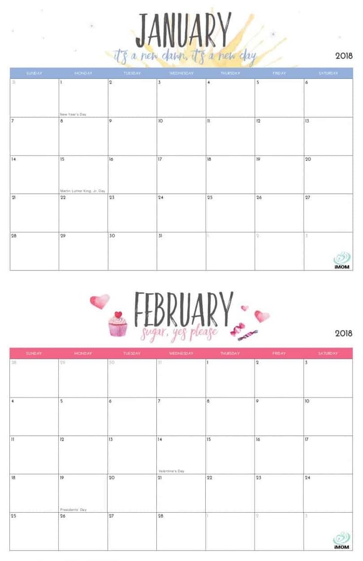 2024 Free Cute Printable Calendars: Monthly &amp;amp; Yearly | Yesmissy regarding Free Printable Calendar 2024 Girly