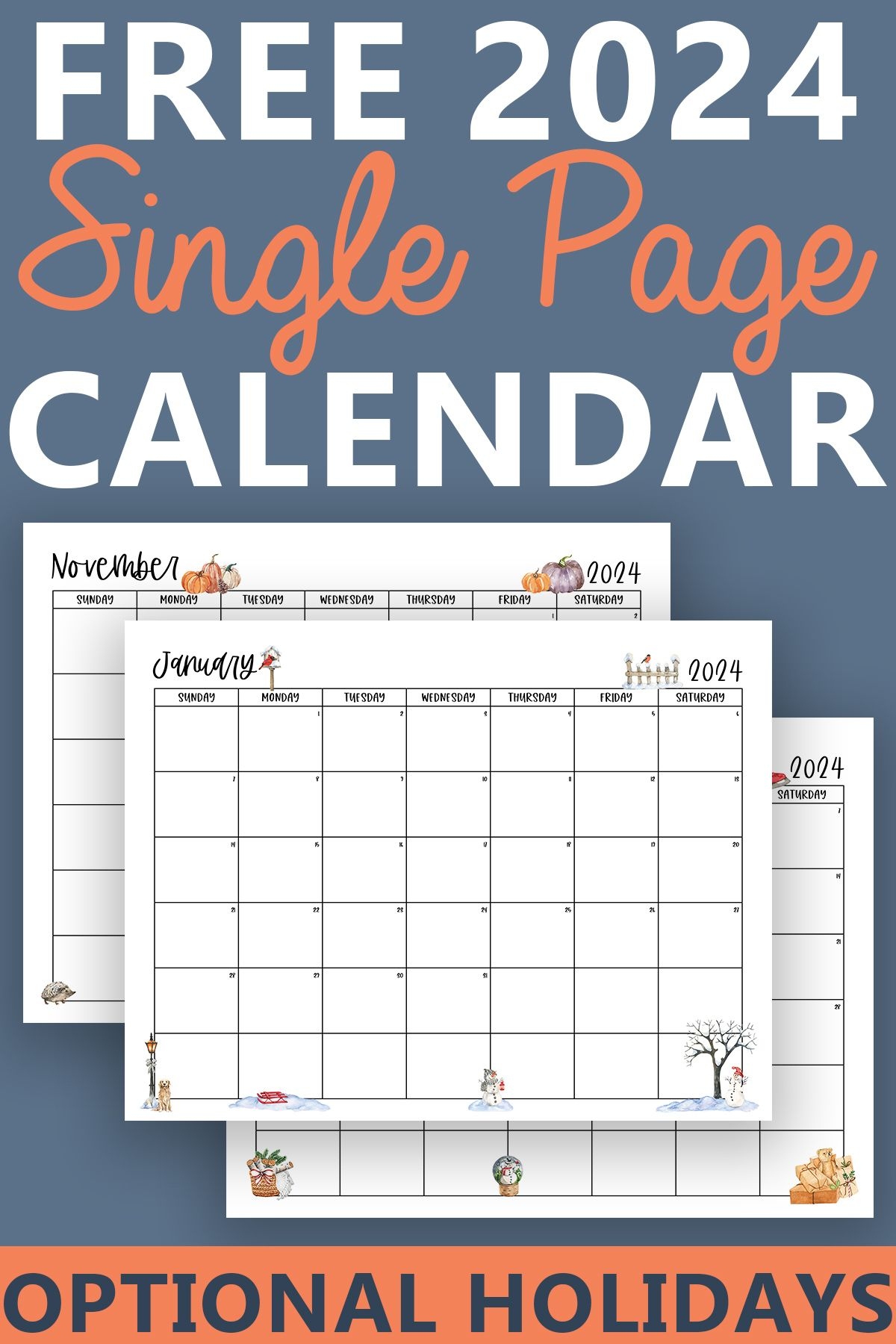 2024 Free Printable Calendars with regard to Free Printable Calendar 2024 Monday Start
