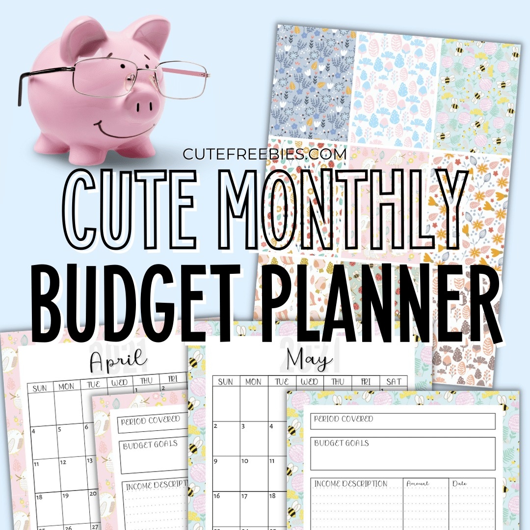 2024 Free Printable Monthly Budget Planner - Cute Freebies For You in Free Printable Bill Calendar 2024