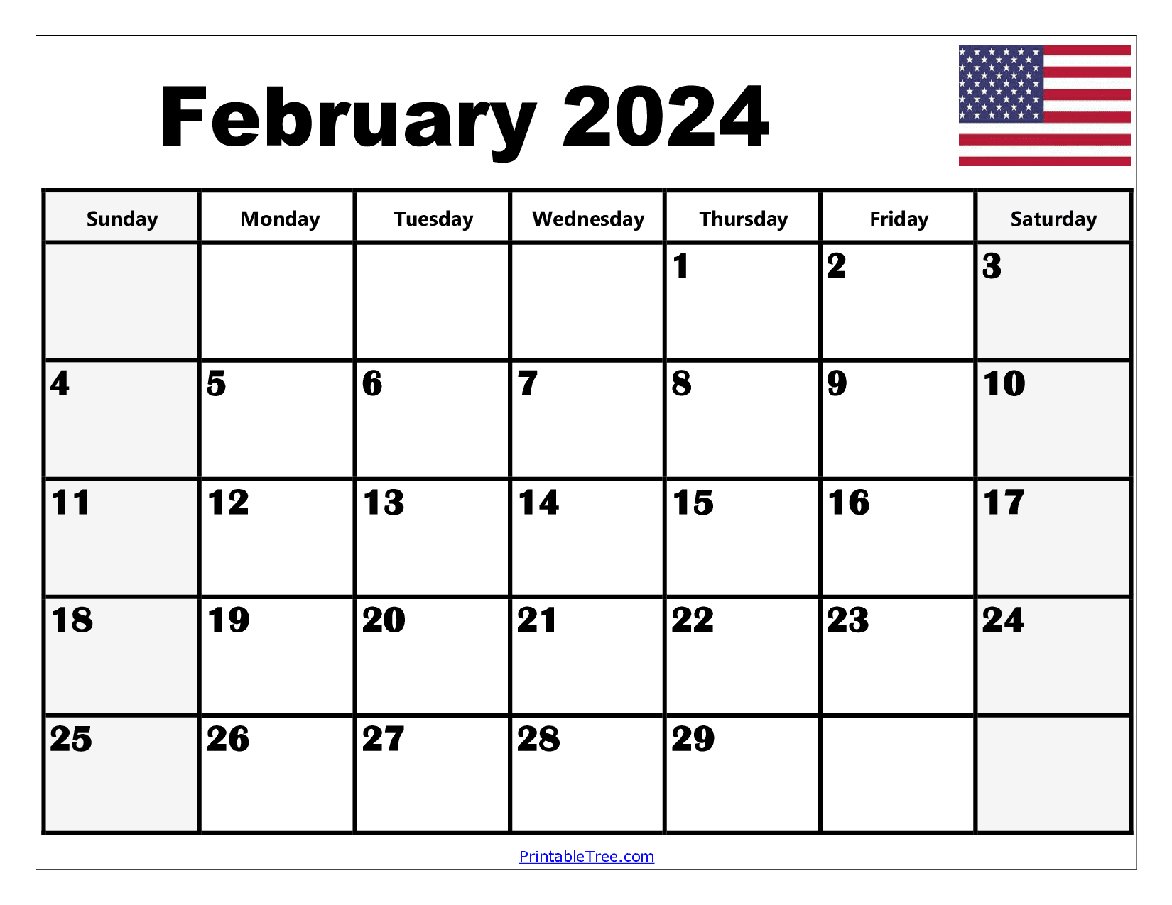 2024 Holiday Calendar Usa Pdf Nov 2024 Calendar - Free Printable 2024 February Calendar