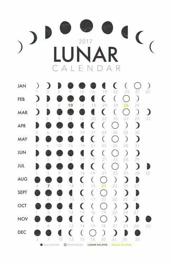 2024 Moon Phases Calendar Printable Template Calendar | Free Printable 2024 Calendar With Moon Phases Cosmic Events