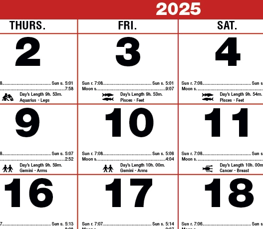 2024 Printable Almanac Calendar 2024 CALENDAR PRINTABLE | Free Printable Almanac Calendar 2024