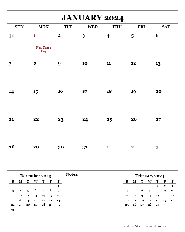 2024 Printable Calendar With Ireland Holidays Free Printable Templates - Free Printable 2024 Calendar With Holidays Ireland