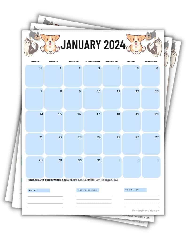2024 Printable Calendars (56 Free Pdf Printables) throughout Free Printable Baby Calendar 2024