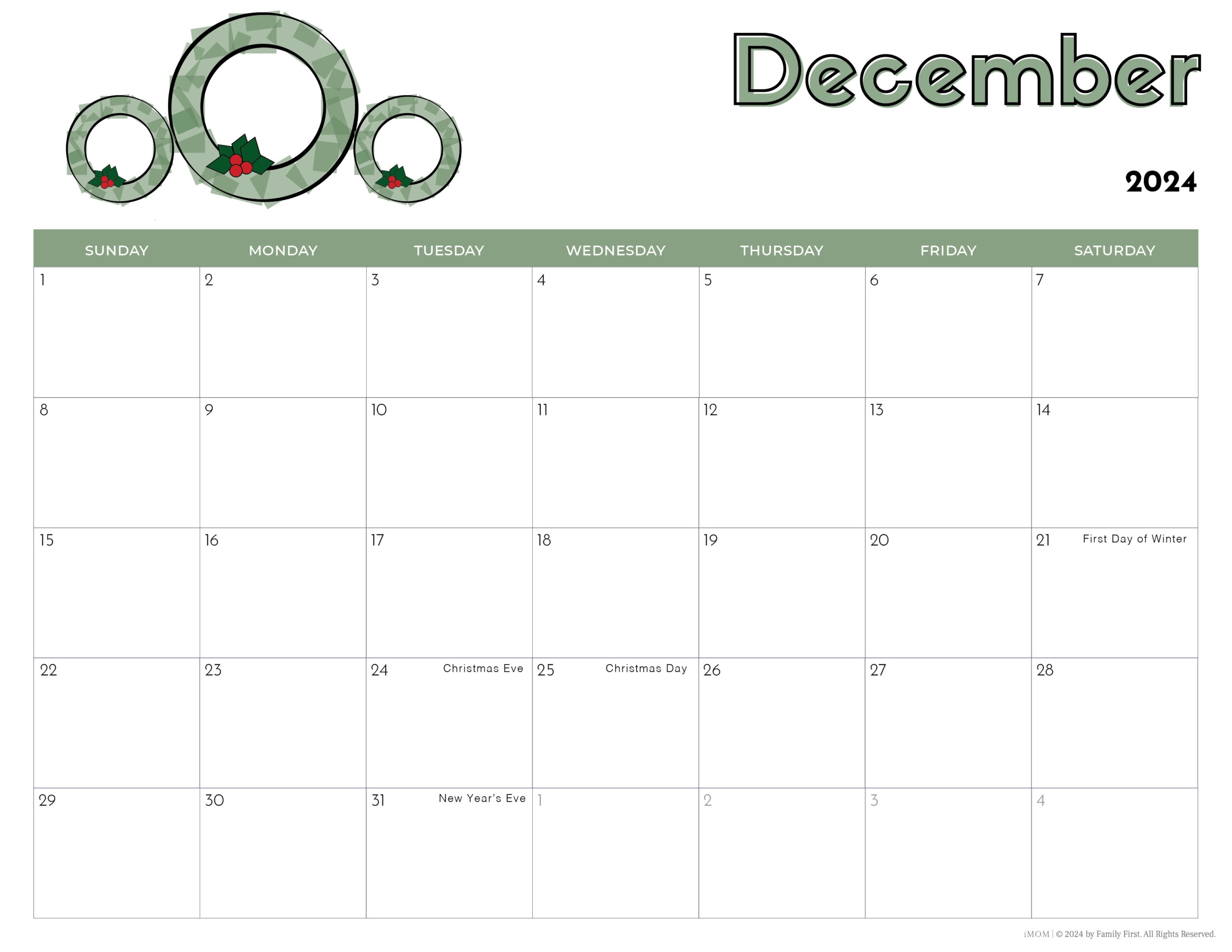 2024 Printable Calendars For Kids - Imom in Free Printable Calendar 2024 For Kids
