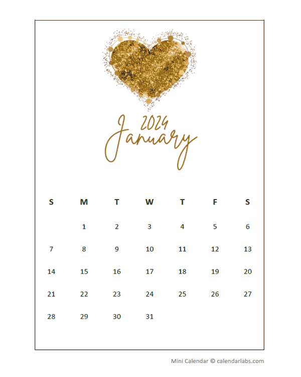 2024 Printable Mini Wallet Calendar Free Printable Templates