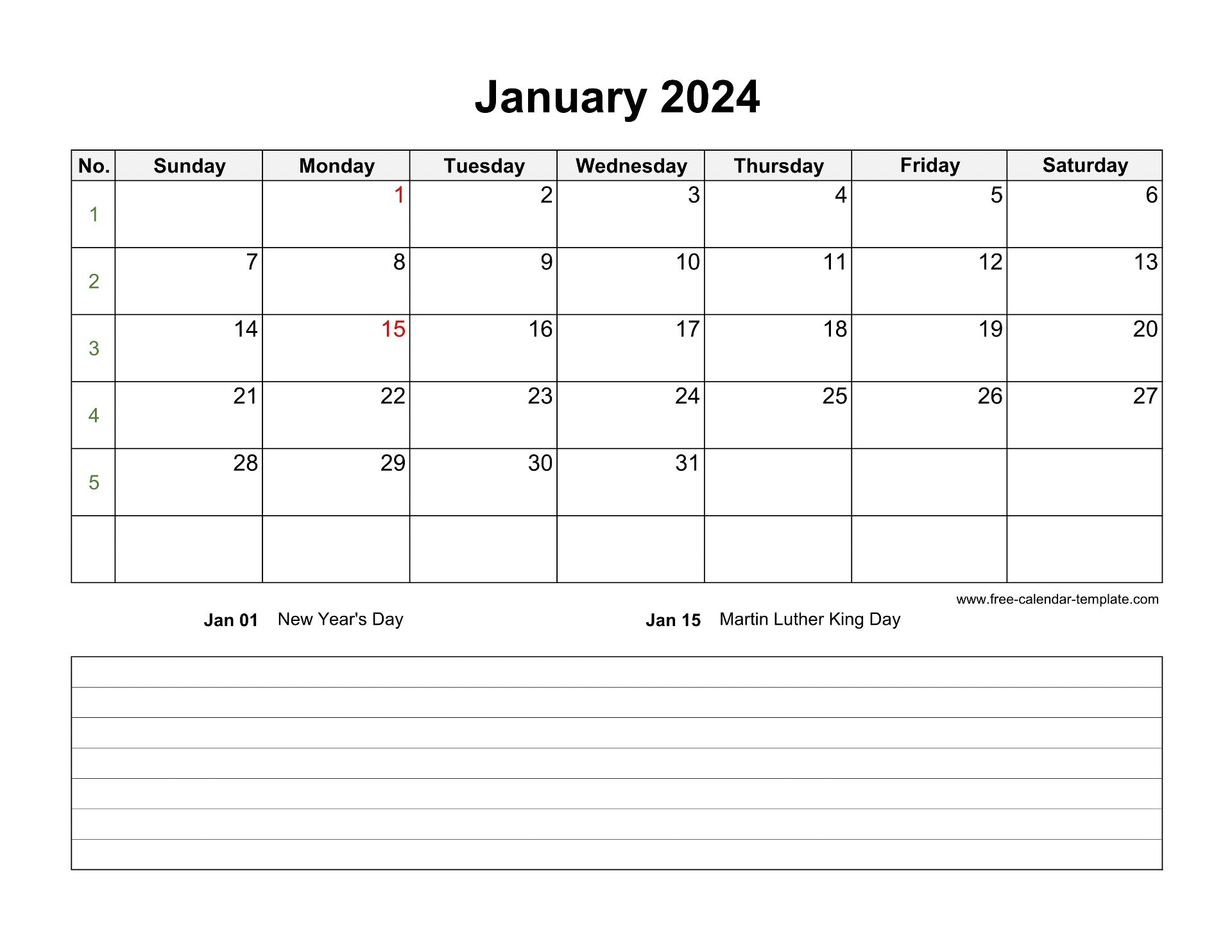 2024 Printable Monthly Calendar With Space For Appointments regarding Free Printable Appointment Calendar 2024