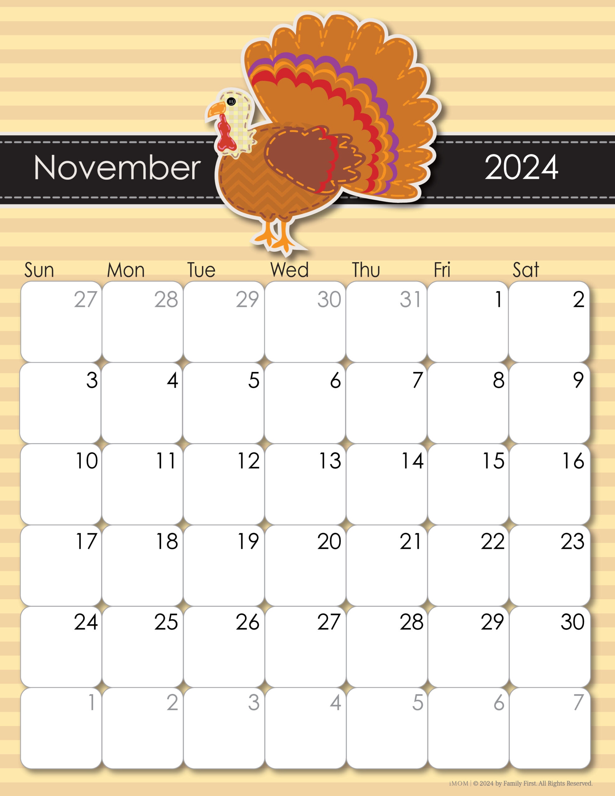 2024 Whimsical Printable Calendars For Moms IMOM | Free Printable 2024 Calendar With Holidays Imom