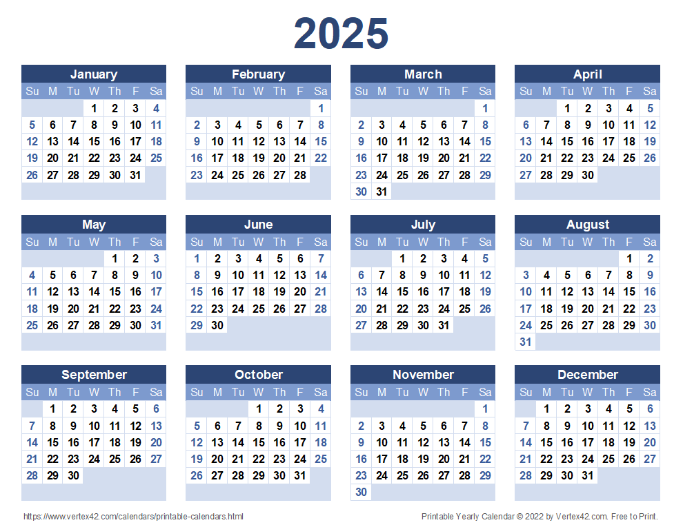2025 Yearly Calendar Printable 2024 CALENDAR PRINTABLE - Free Printable 2024/2025 Calendar