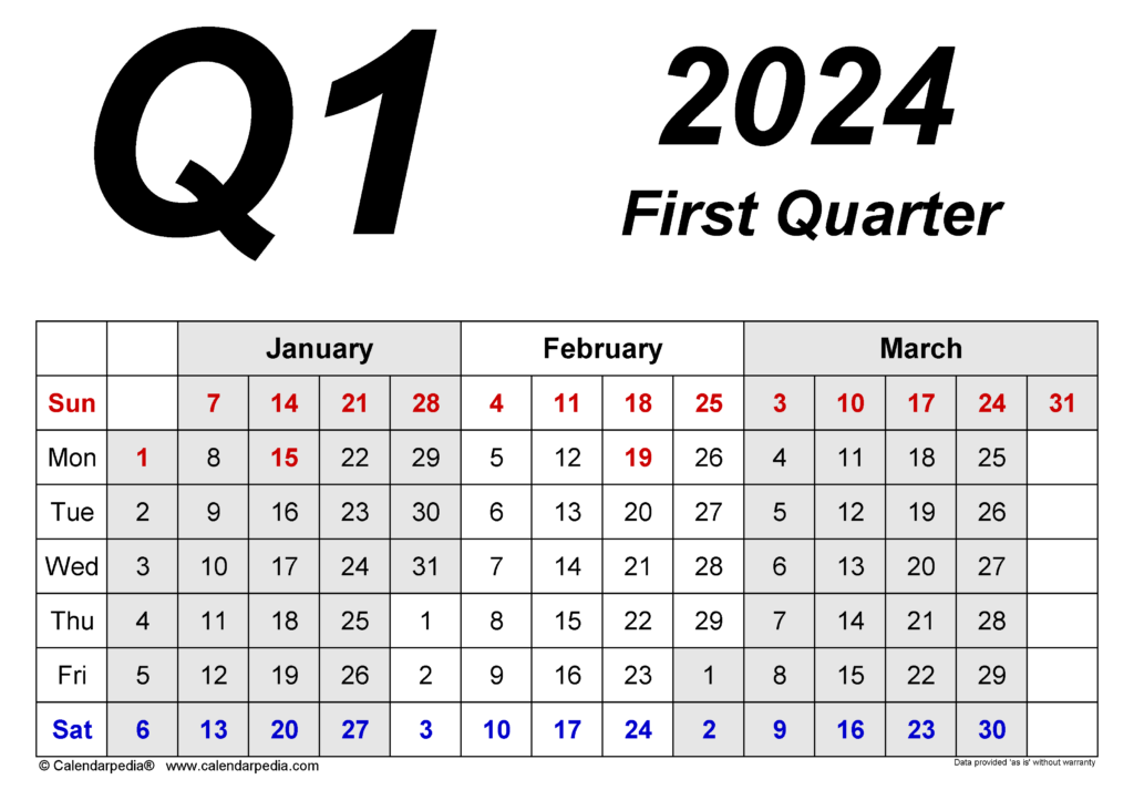 Free Printable 4th Quarter Calendar 2024 Printable Calendar