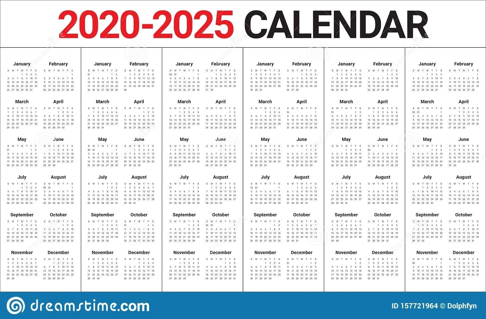 5 Year Calendar Printable Example Calendar Printable | Free Printable 5 Year Calendar 2024 To 2025