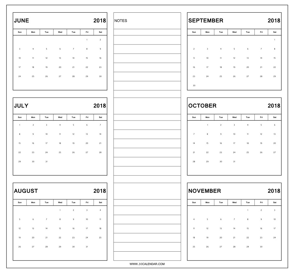6 Month Printable Calendar Printable World Holiday - Free Printable 6 Month Calendar 2024 July