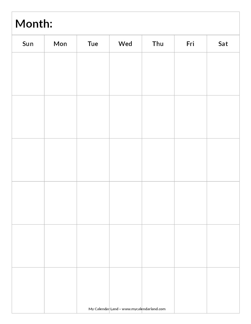 6 Week Printable Calendar Calendar Templates - Free Printable 6 Week Calendar 2024