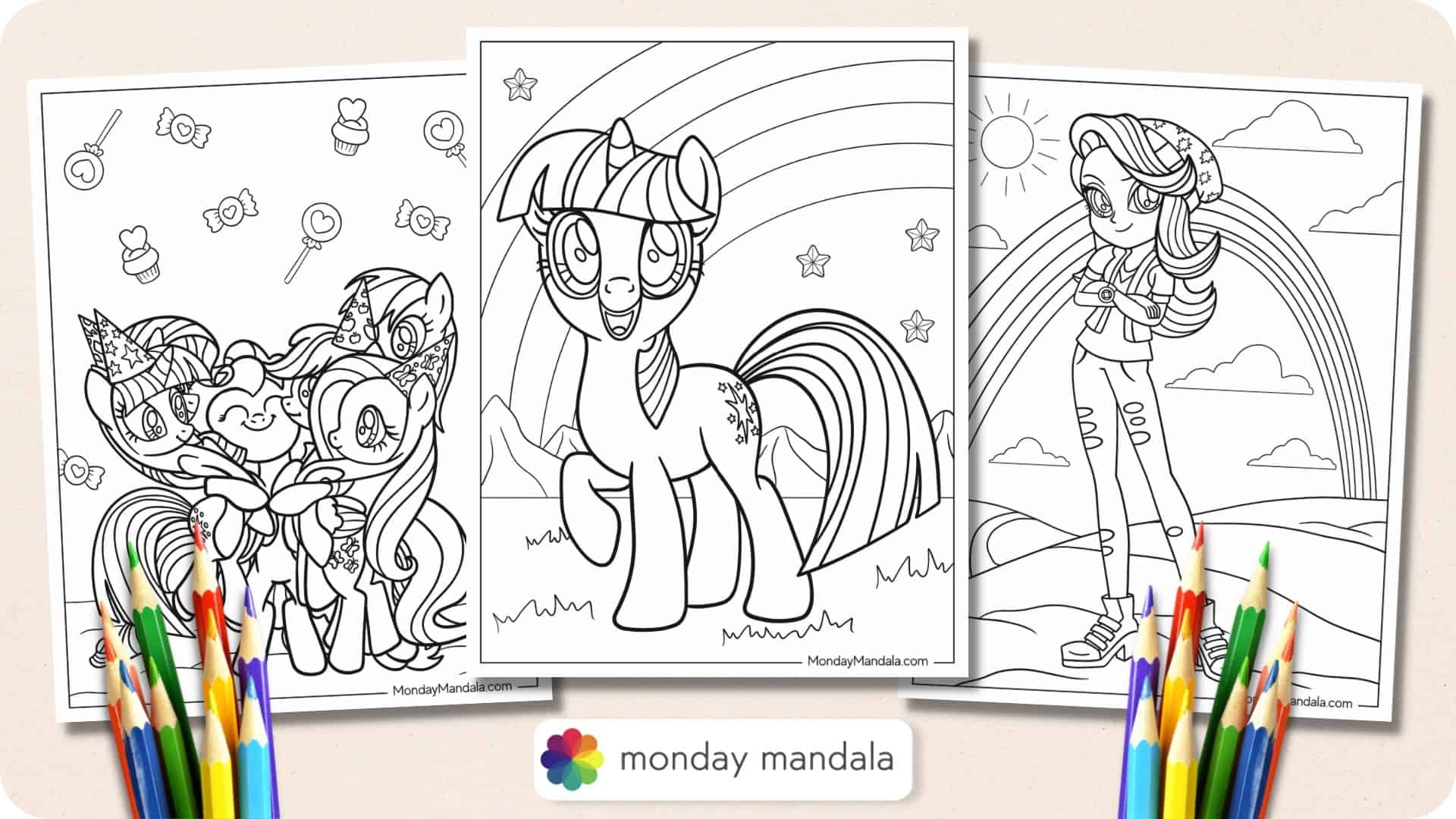 70 My Little Pony Coloring Pages (Free Pdf Printables) intended for Free Printable Calendar 2024 My Little Pony