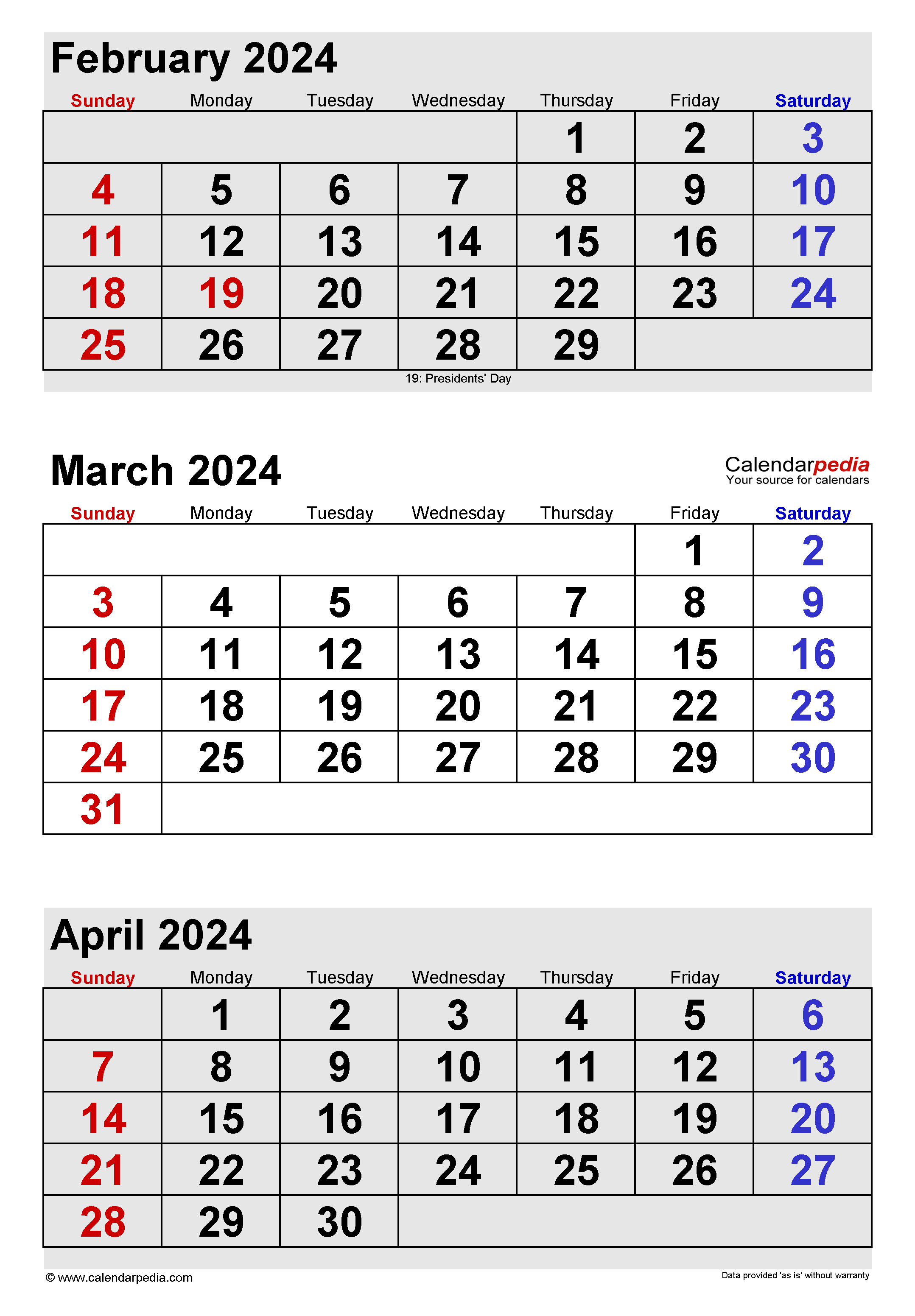 April 2024 Portrait Calendar 2024 CALENDAR PRINTABLE - Free Printable 2024 Calendar March April