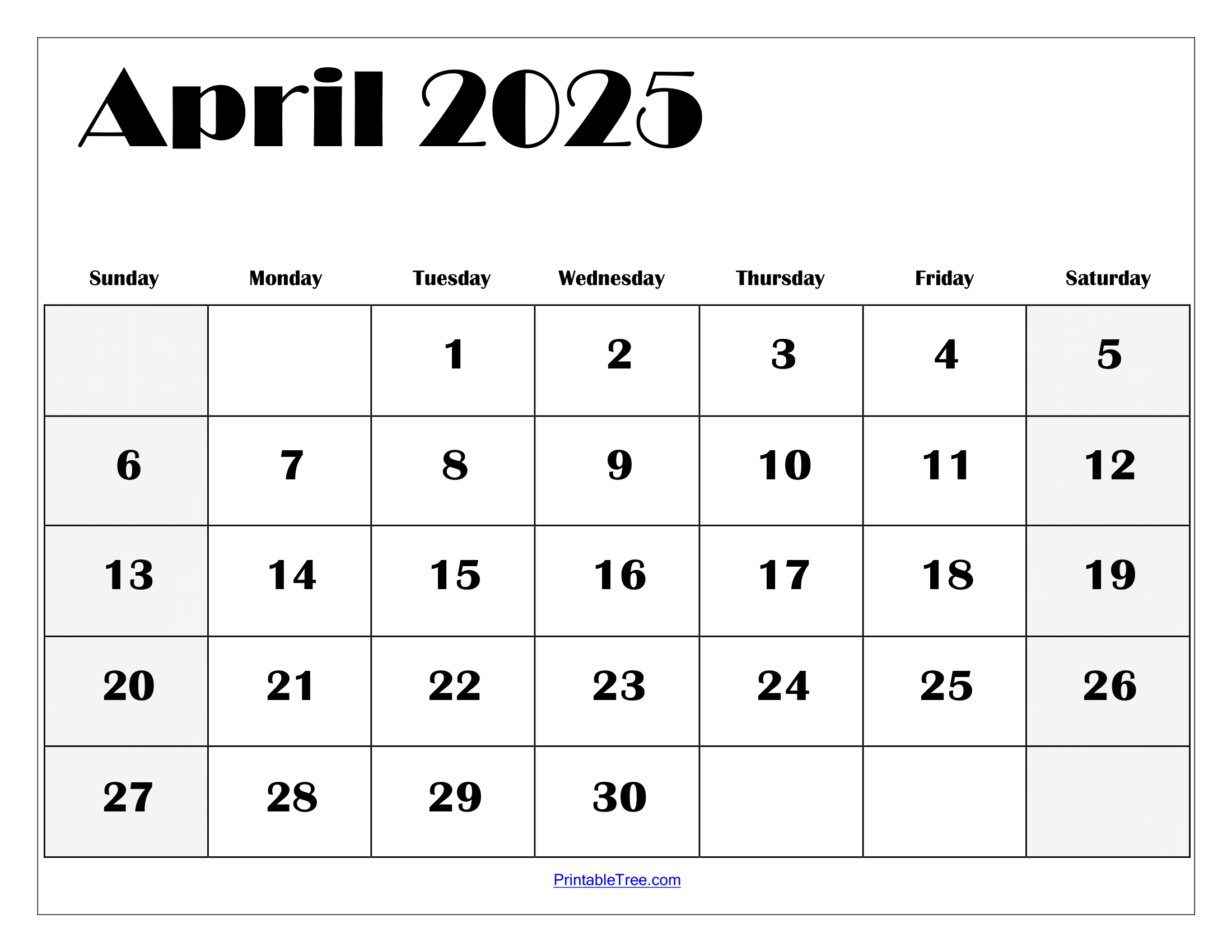 April 2025 Calendar Printable Pdf Template With Holidays with Free Printable Black And White April 2024 Calendar