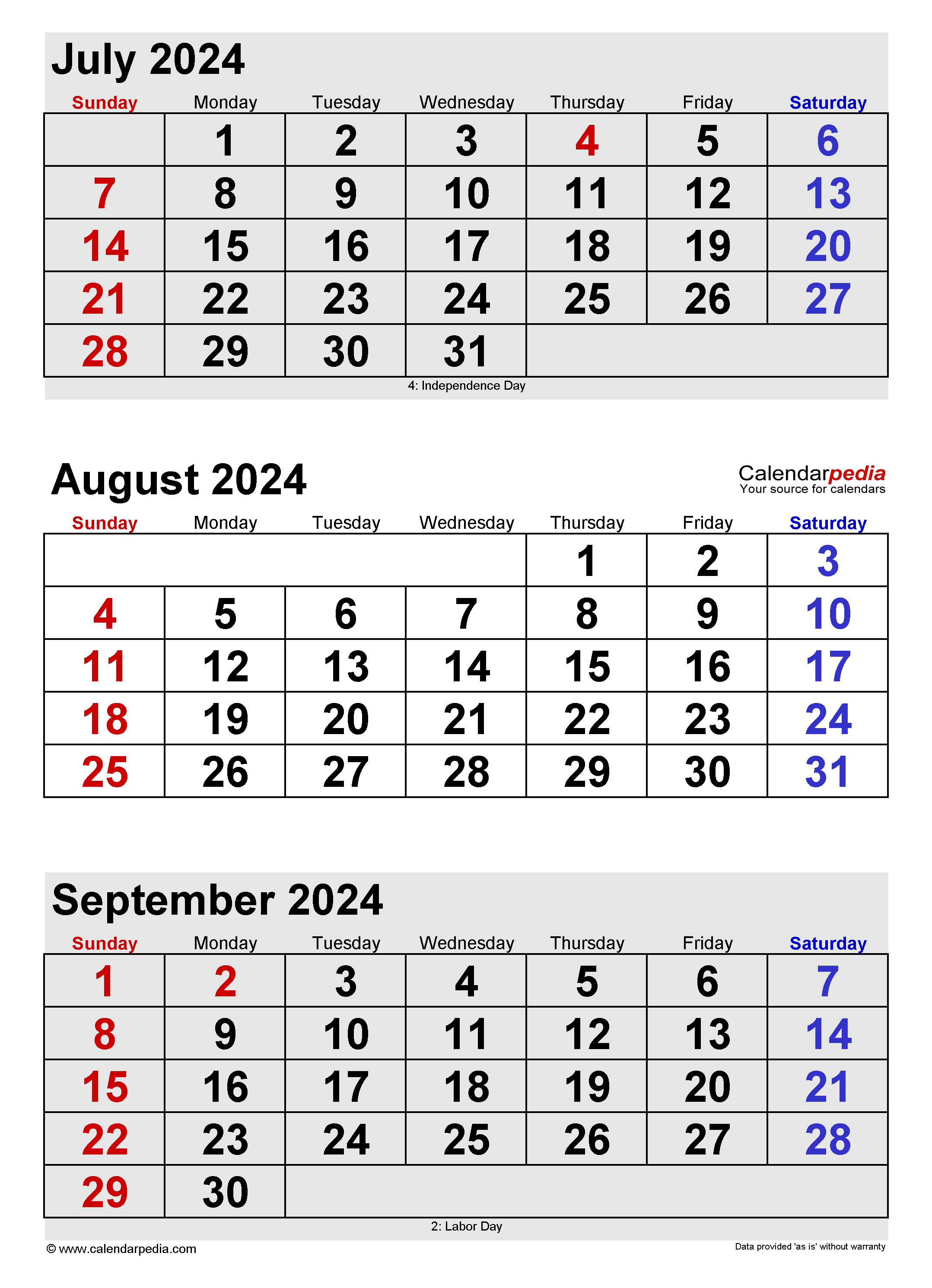 August And Sept Calendar 2024 Susi Zilvia - Free Printable Calendar 2024 July August September Free
