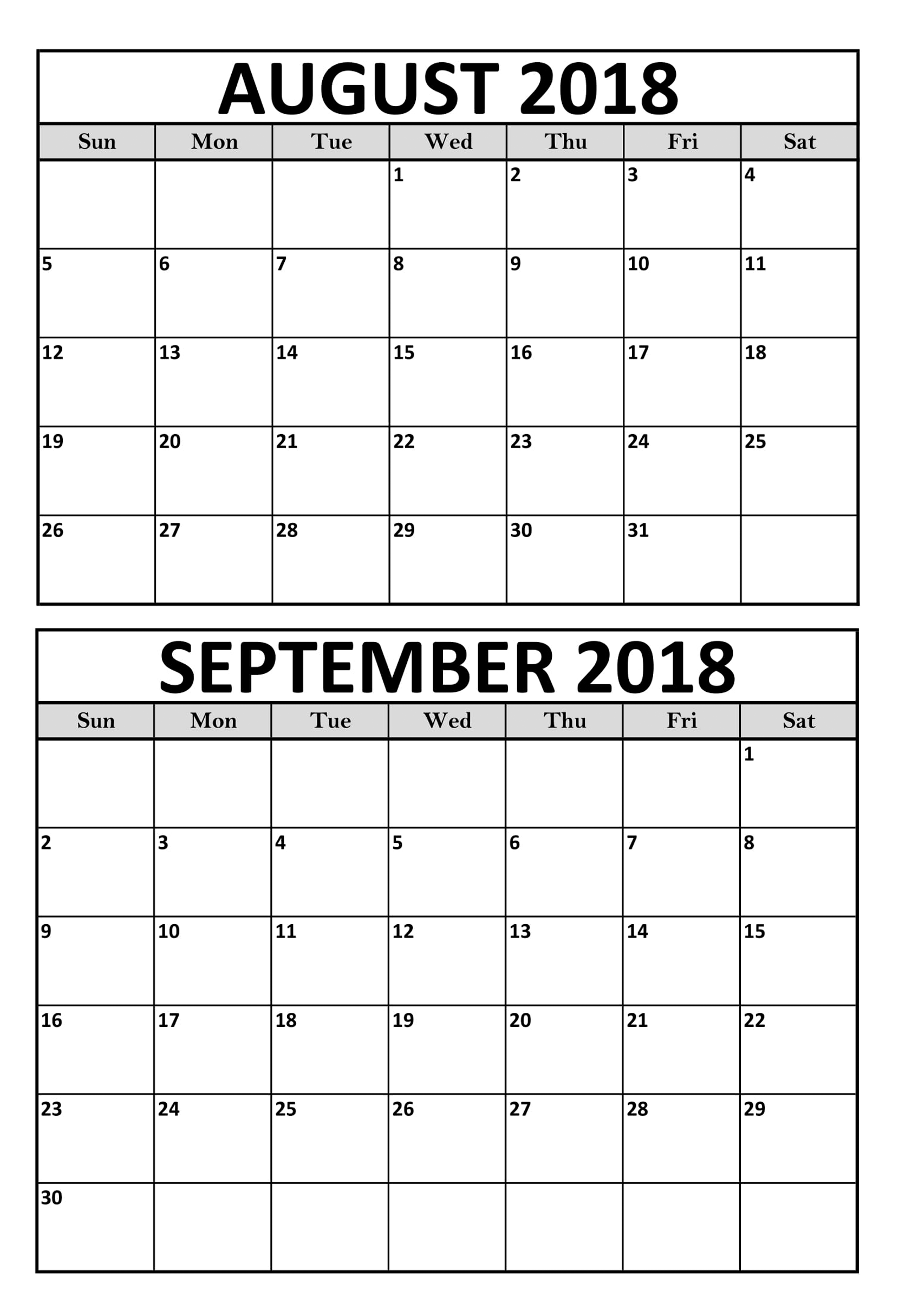 August And September Printable Calendar Printable Templates - Free Printable Calendar August September October 2024