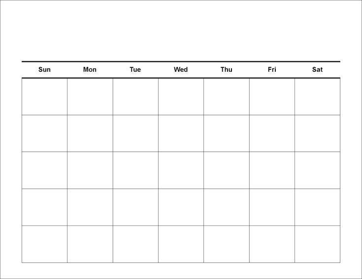 Blank 5 Day Calendar Printable Free Template Calendar Design - Free Printable 5 Day Monthly Calendar 2024