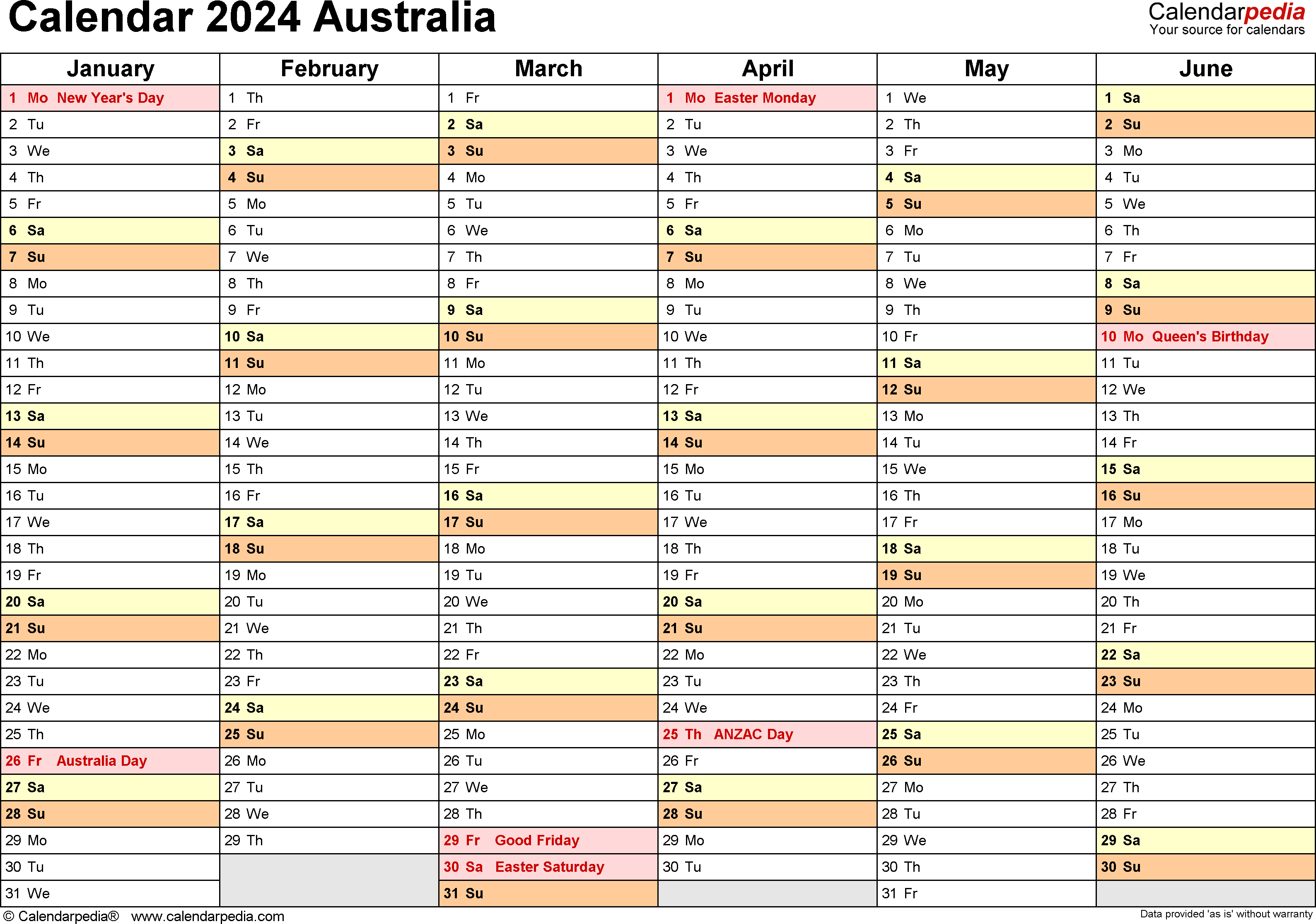 Calendar Year By Year 2024 Calendar 2024 Ireland Printable - Free Printable 2024 Australian Calendar With Holidays