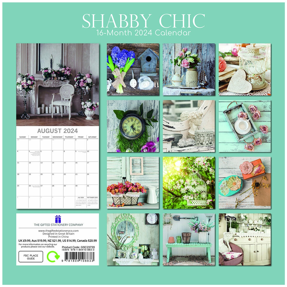 Calendrier 2024 Shabby Chic - Free Printable 2024 Calendar Shabby Chic