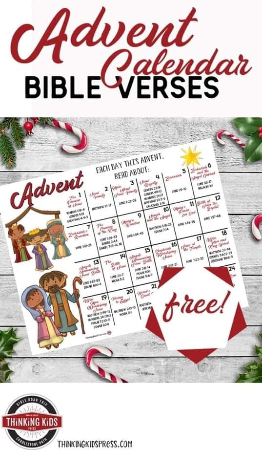 CHRISTMAS ADVENT CALENDAR WITH BIBLE VERSES Homeschool Printables For - Free Printable Advent Calendar 2024 For Kids Catholic