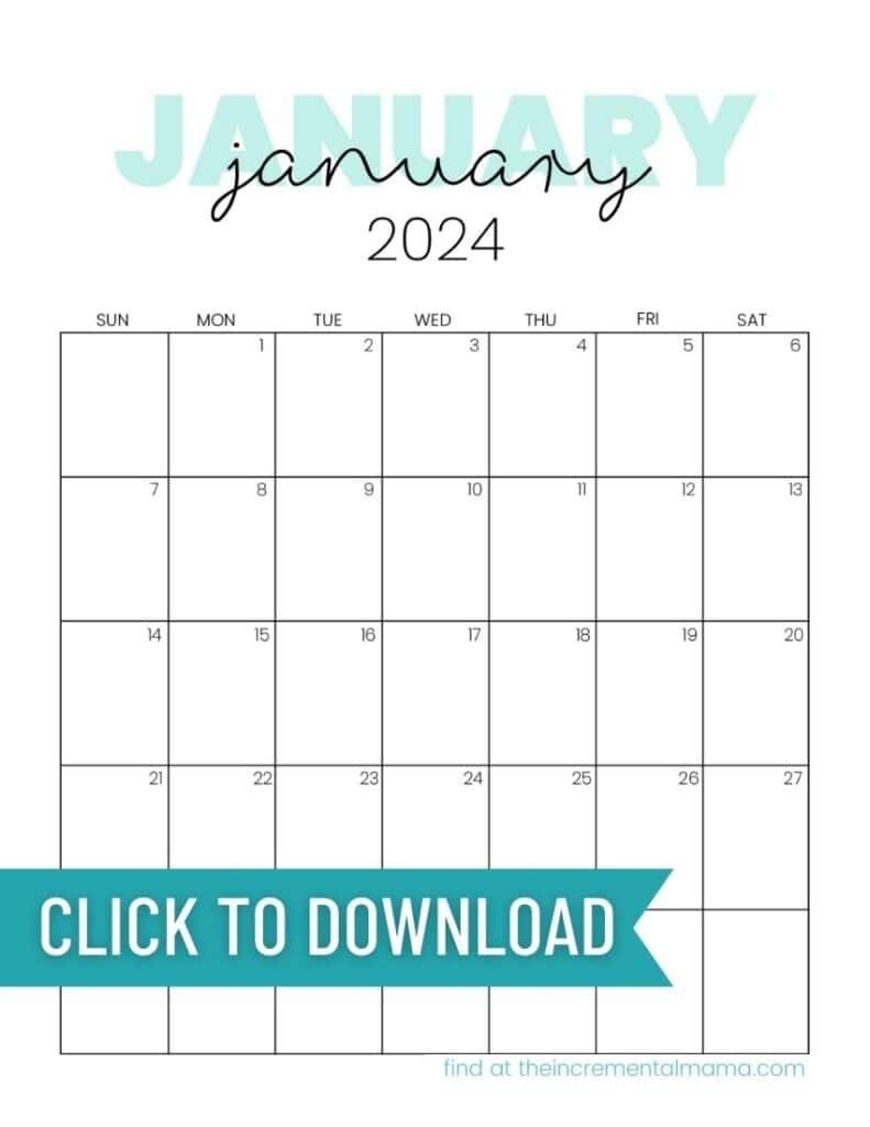 Cute Printable Calendars For 2024 (Free Monthly Templates) - The pertaining to Free Printable Calendar 2024 Cute Pdf