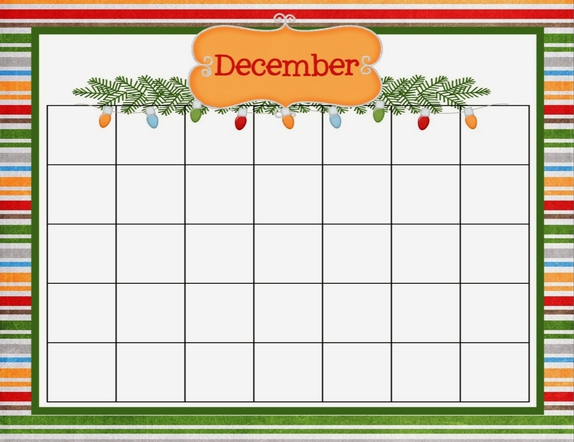 December Printable Calender - Free Printable 2024 December Christmas Calendar