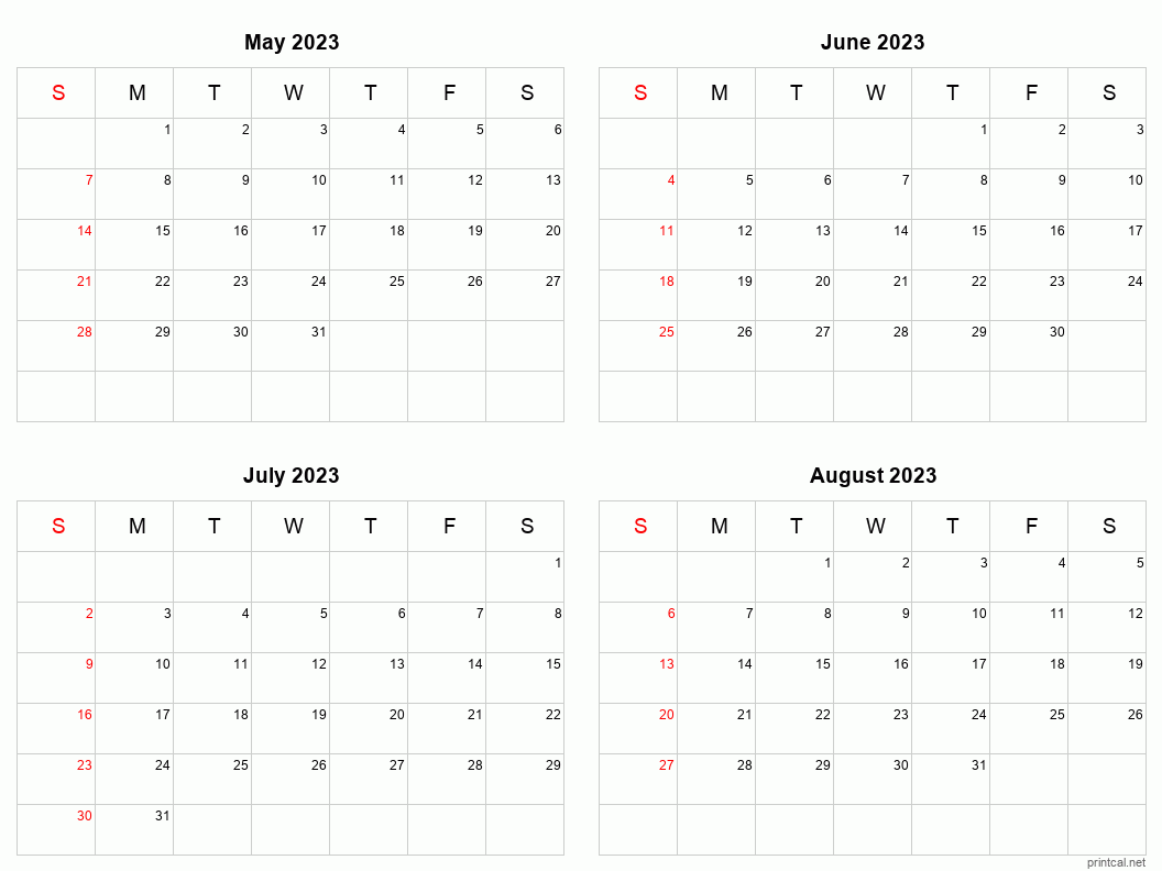 Download 2024 Printable Calendars Monthly Calendar 2024 With Notes - Free Printable 3 Month Calendar 2024 June July August
