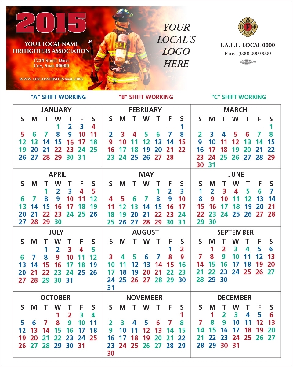 Fire Department Shift Calendar - Free Printable 2024-2025 Day Firefighter Shift Calendar