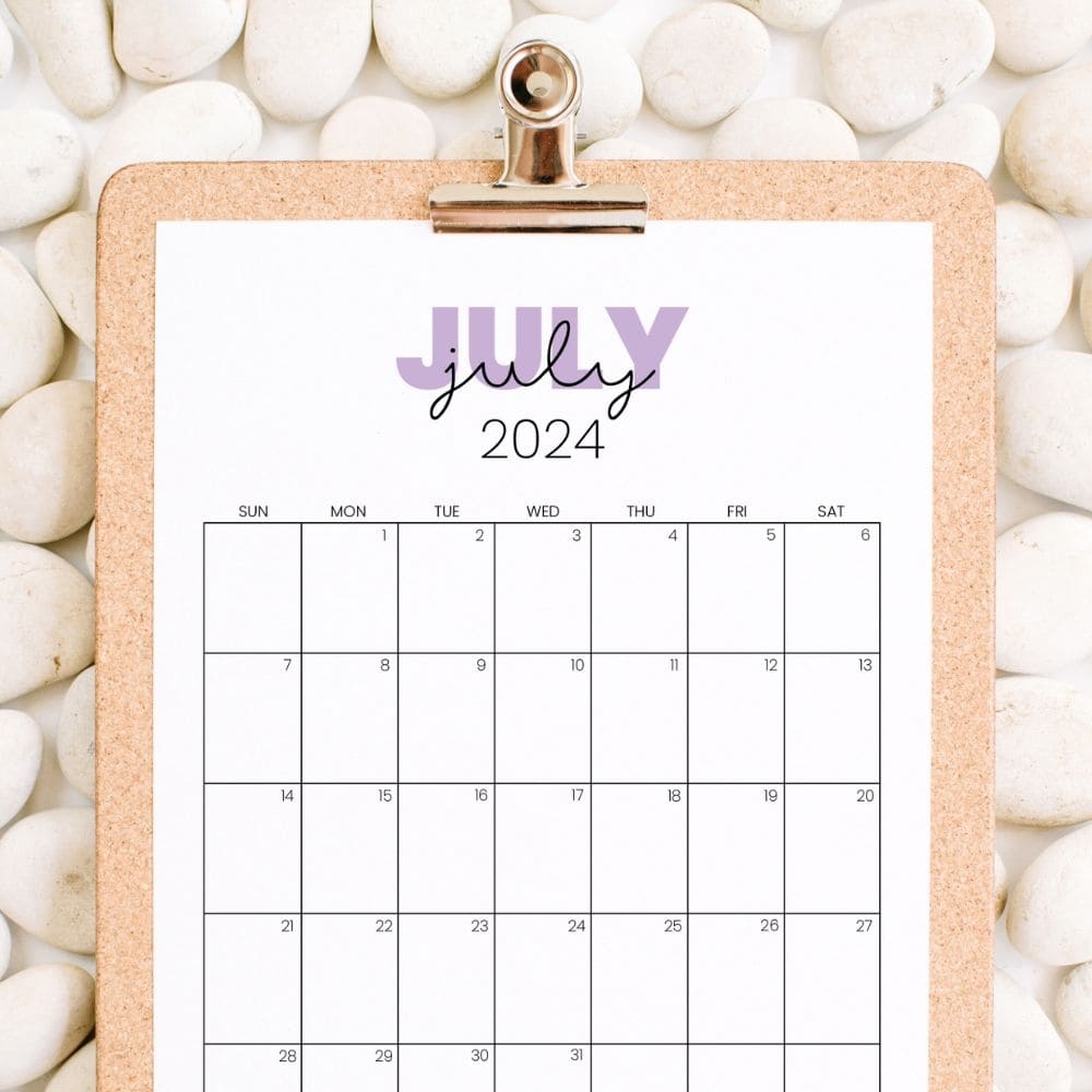 Free 2024 Monthly Calendar Printable Templates - The Incremental Mama for Free Printable Blank Calendar 2024 Template