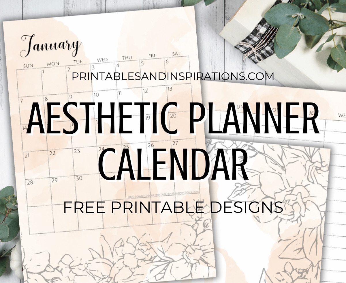 Free Aesthetic 2024 Calendar Planner Printable Pdf - Printables inside Free Printable Calendar 2024 Botanical Paperworks