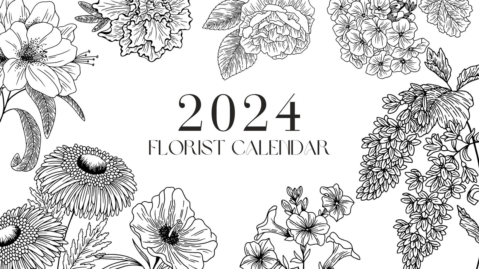 Free And Customizable Calendar Templates | Canva for Free Printable Black And White Calendar 2024