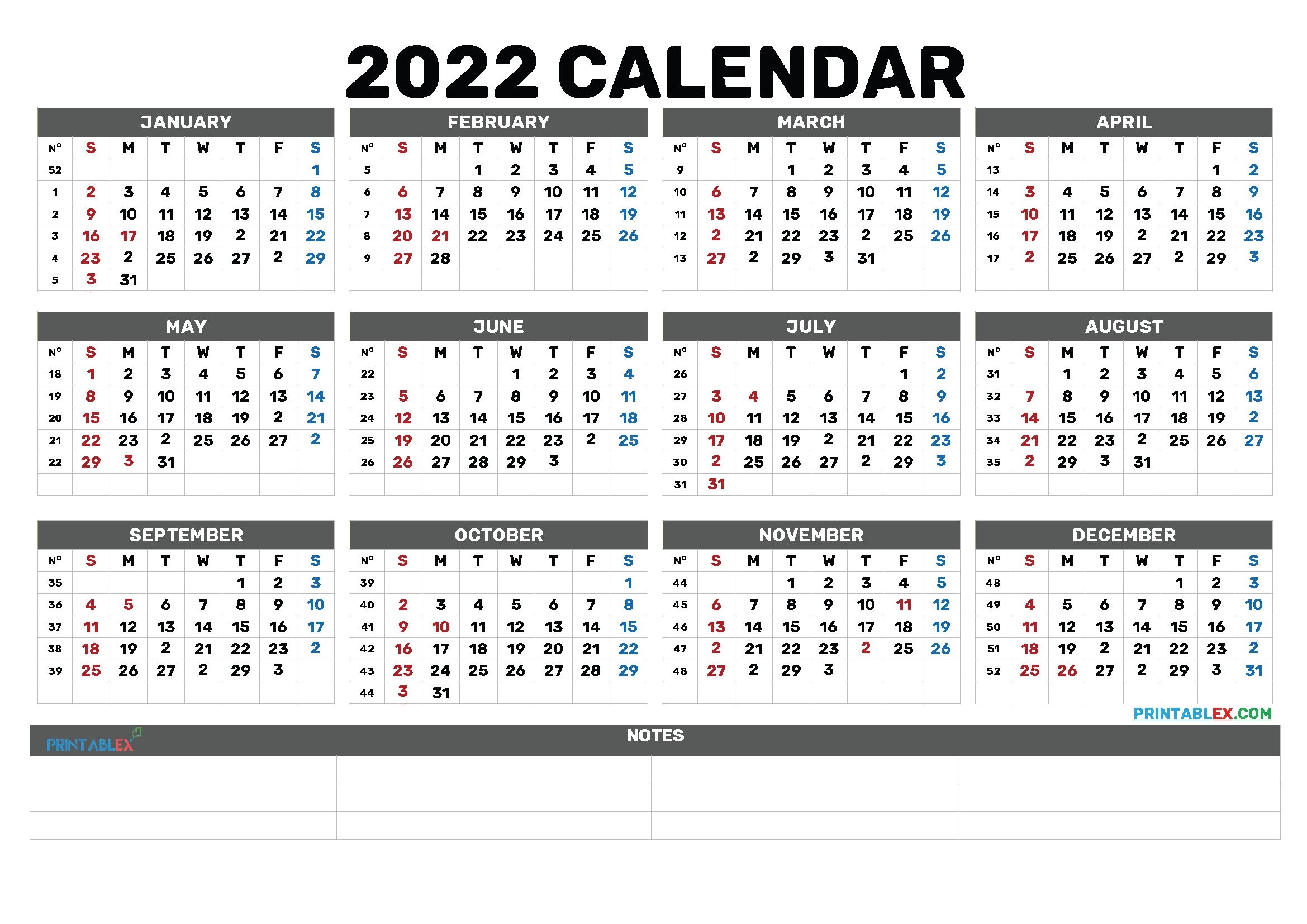 Free Bold Printable Calendar 2024 2024 CALENDAR PRINTABLE - Free Printable 2024 Calendar Bold Big Number